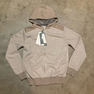 Scott James beige blanket lined Full Zip NWT Mens M